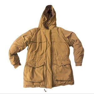 Rust Hooded Parka Jacket